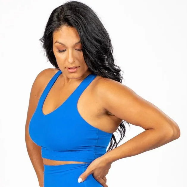 Fierce Electric Blue Crop Tank