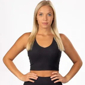 Fierce Jet Black Crop Tank