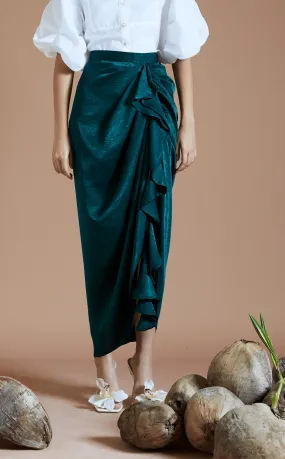 FLORA SKIRT - VELVET SATIN