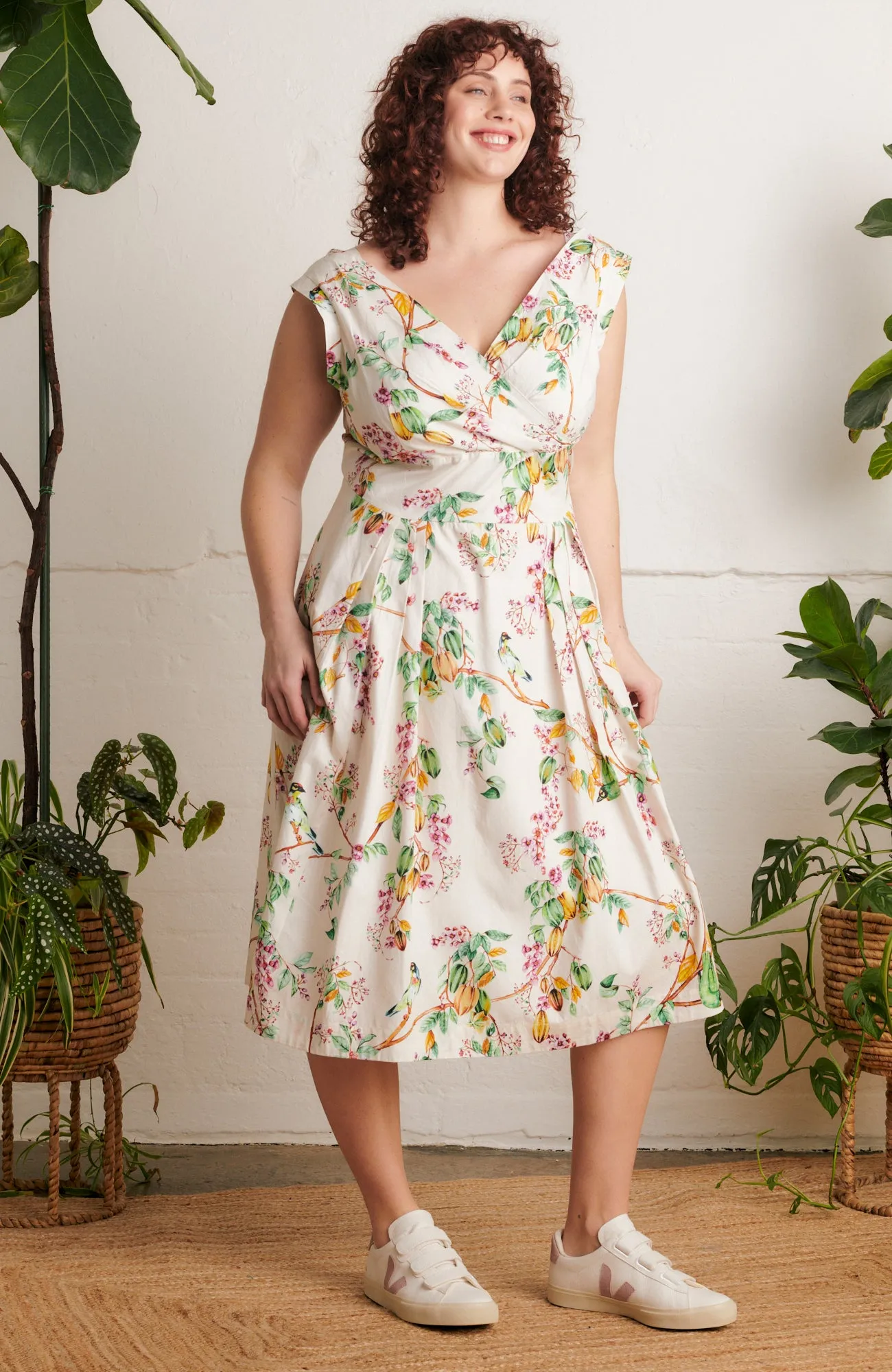 Florence Gardenia Bird Dress