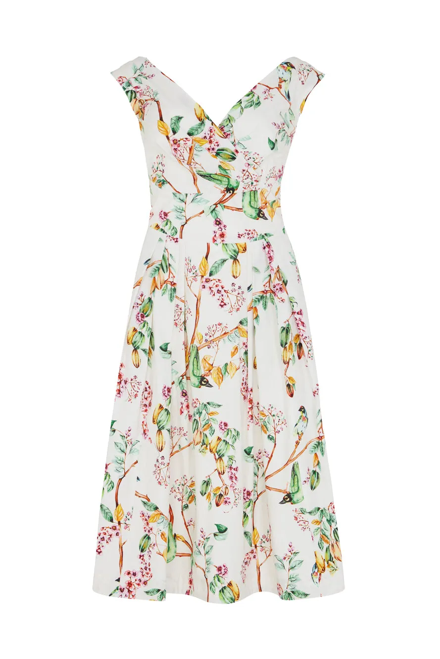 Florence Gardenia Bird Dress