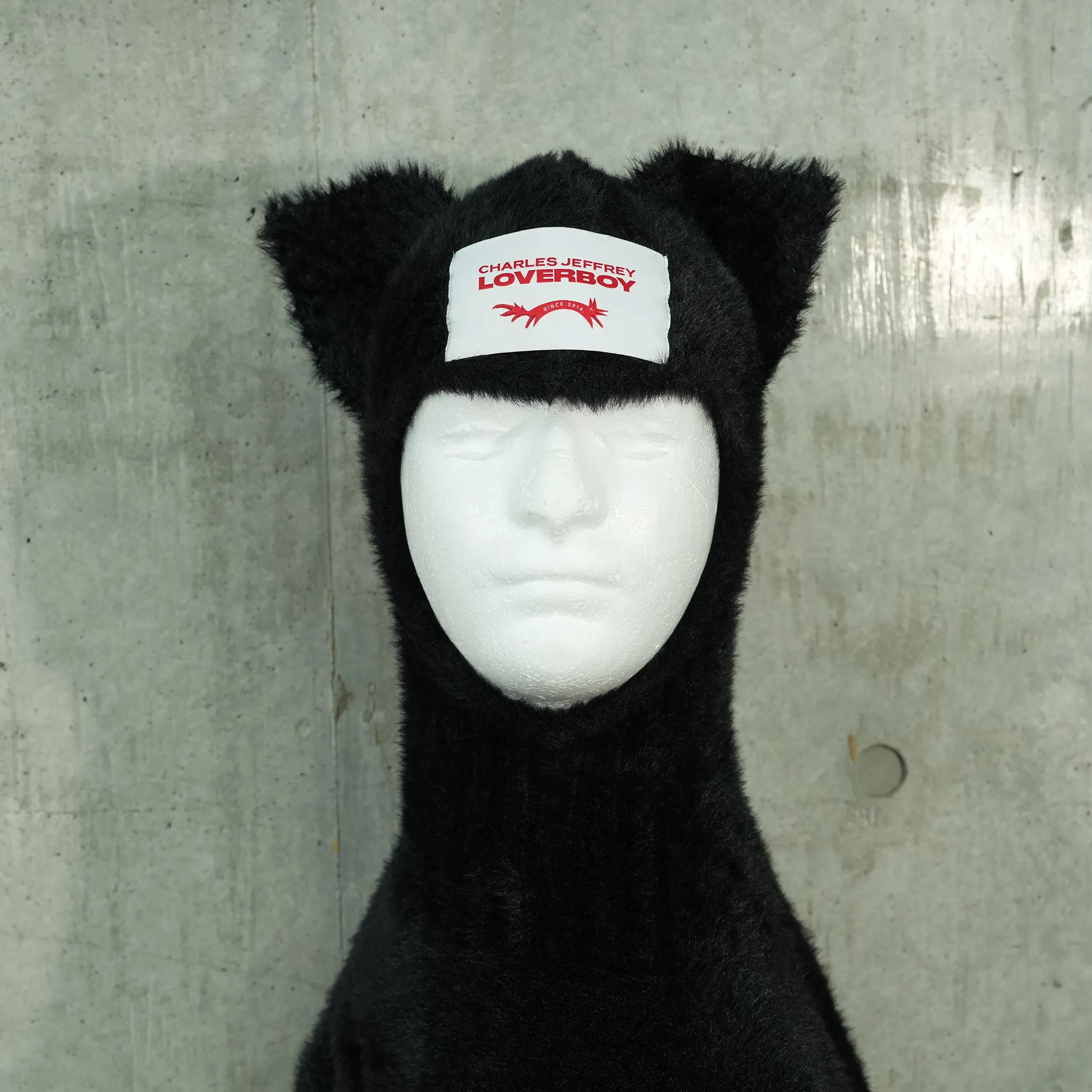 FLUFFY EARS BALACLAVA JUMPER / BLACK