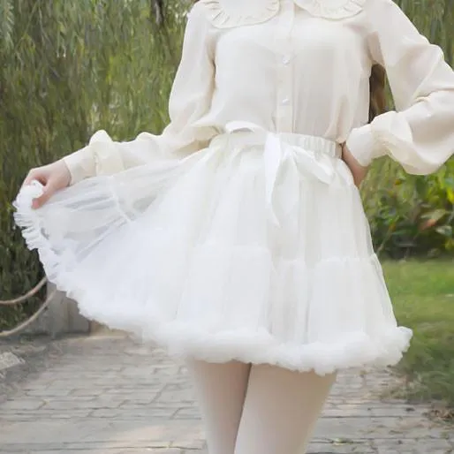 Fluffy Plush Tutu Skirt SD00777