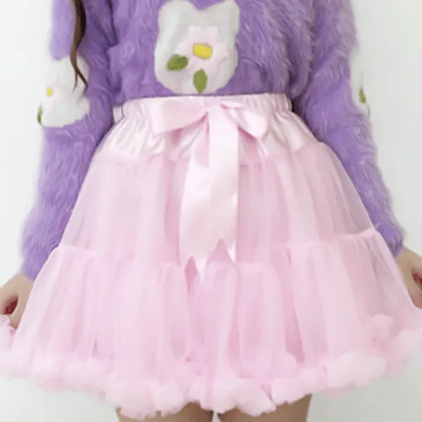 Fluffy Plush Tutu Skirt SD00777