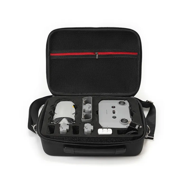 For DJI Mini 2 SE Shockproof Carrying Hard Case Shoulder Bag, Size: 29 x 19.5 x 10cm (Black Black)