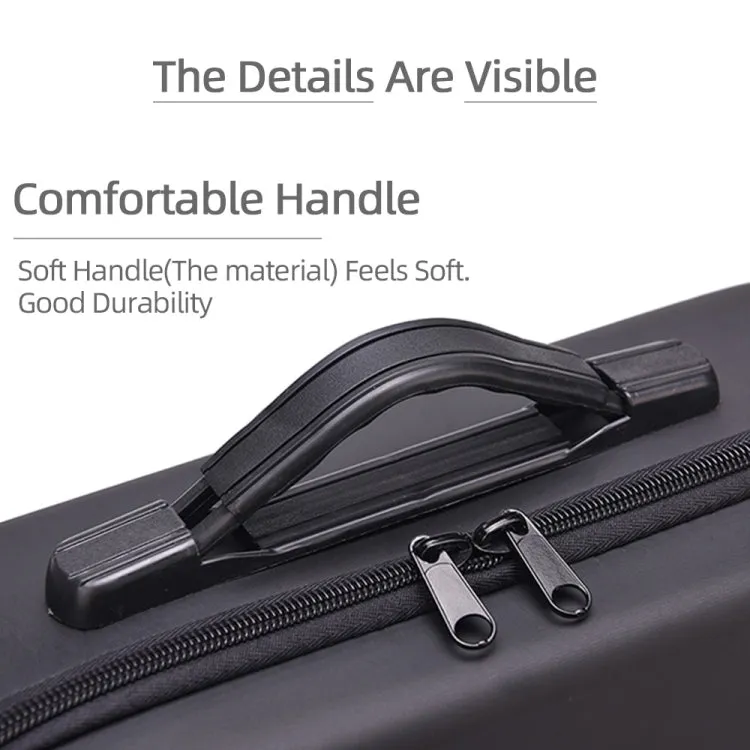 For DJI Mini 2 SE Shockproof Carrying Hard Case Shoulder Bag, Size: 29 x 19.5 x 10cm (Black Black)