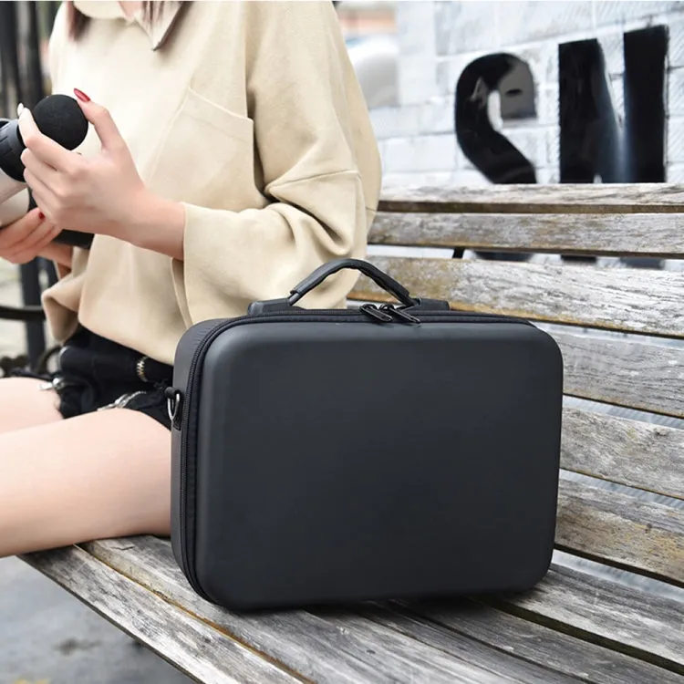 For DJI Mini 2 SE Shockproof Carrying Hard Case Shoulder Bag, Size: 29 x 19.5 x 10cm (Black Black)