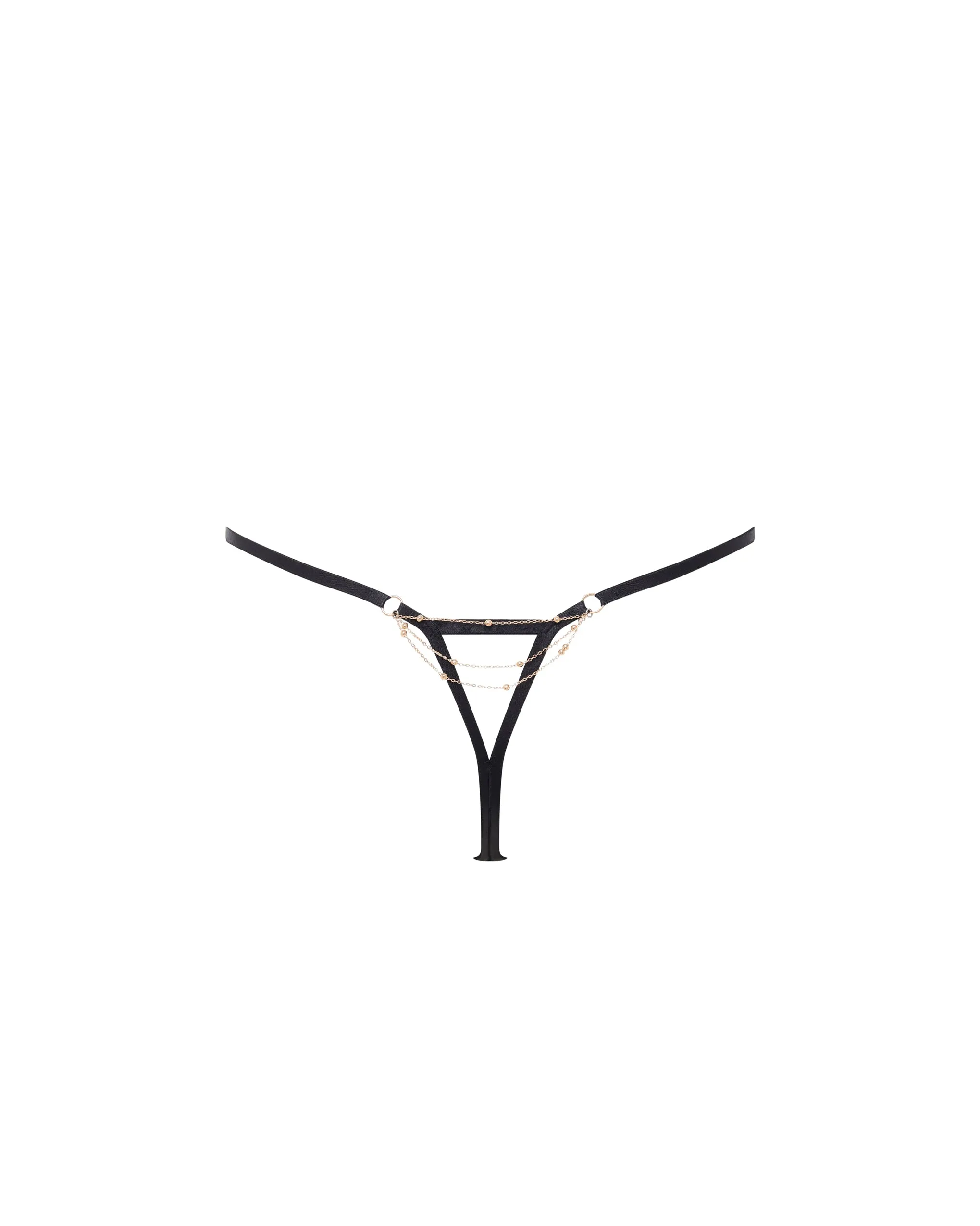 Frida Thong Black/Gold