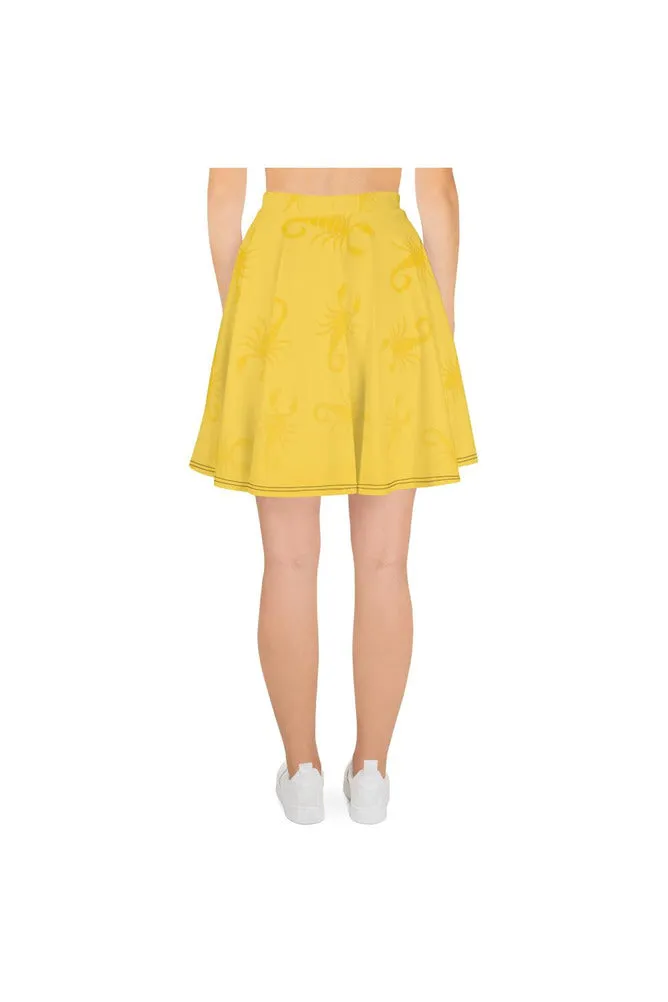 Golden Scorpion Skater Skirt