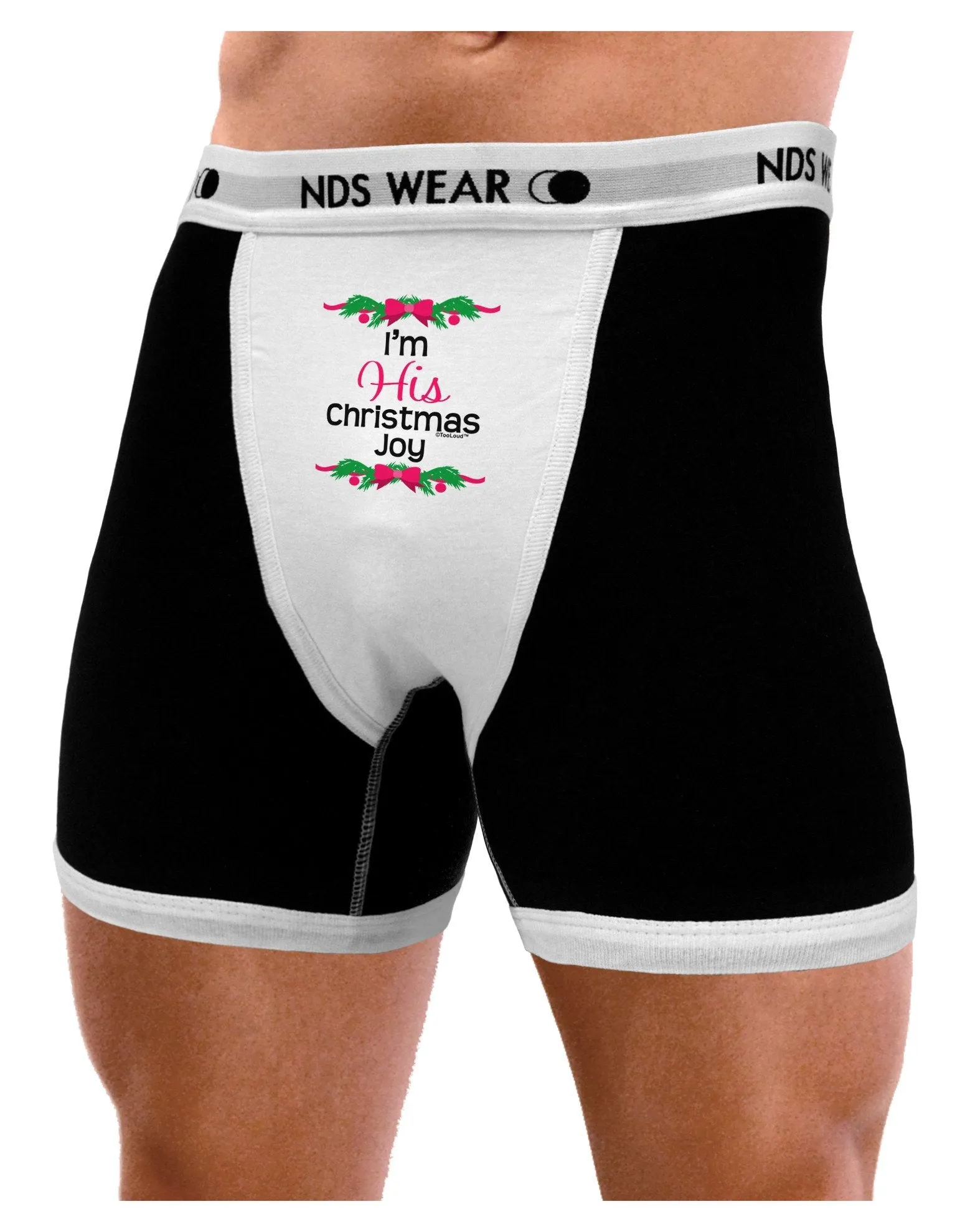 His Christmas Joy Matching His & Hers Mens Boxer Brief Underwear