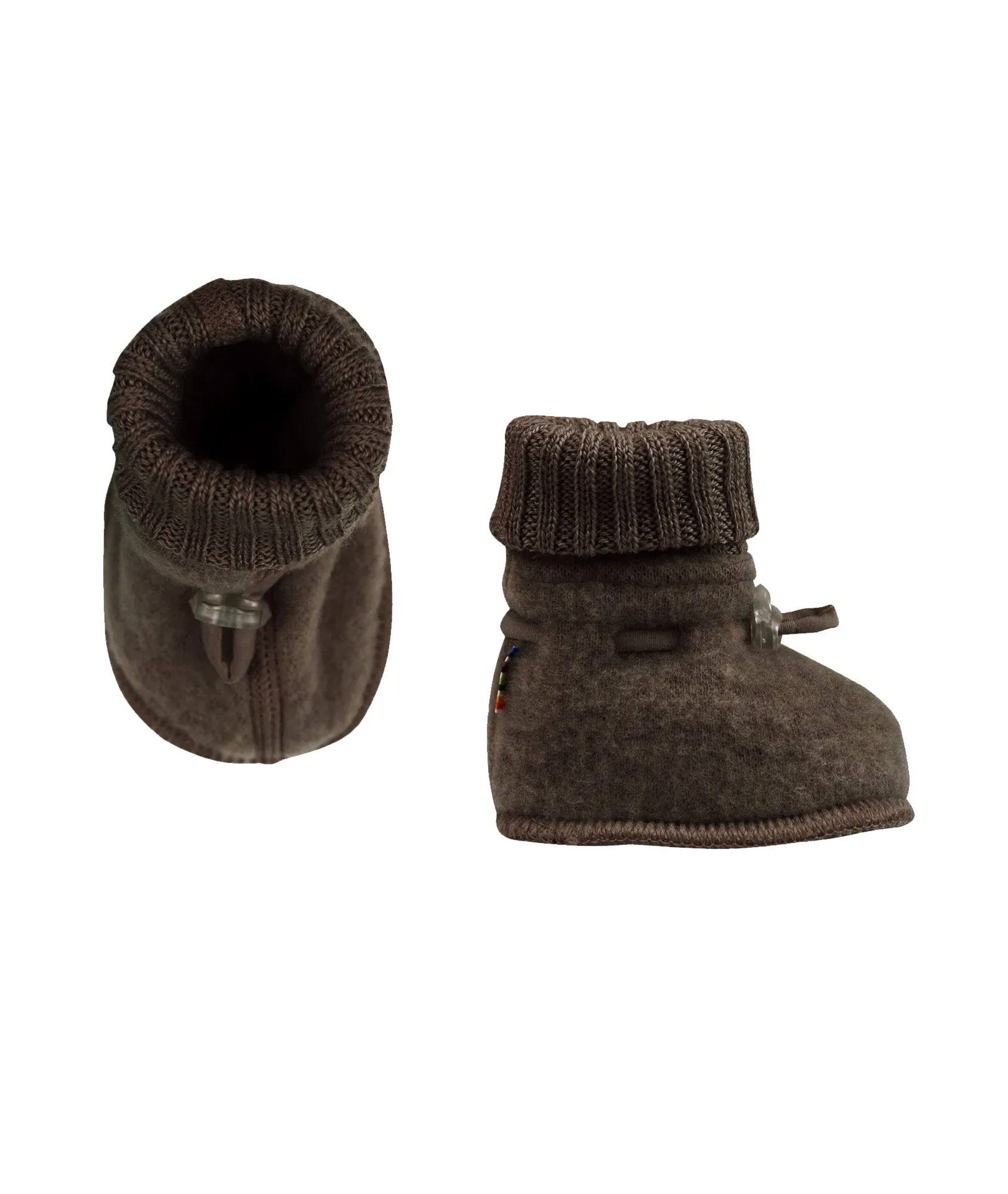 JOHA Ull | Ullfleece Sleeping booties - Mørk Brun