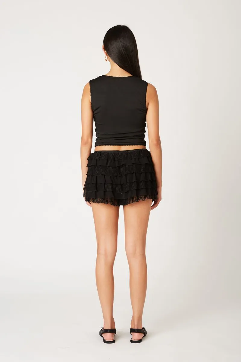 Lace Ruffle Skirt