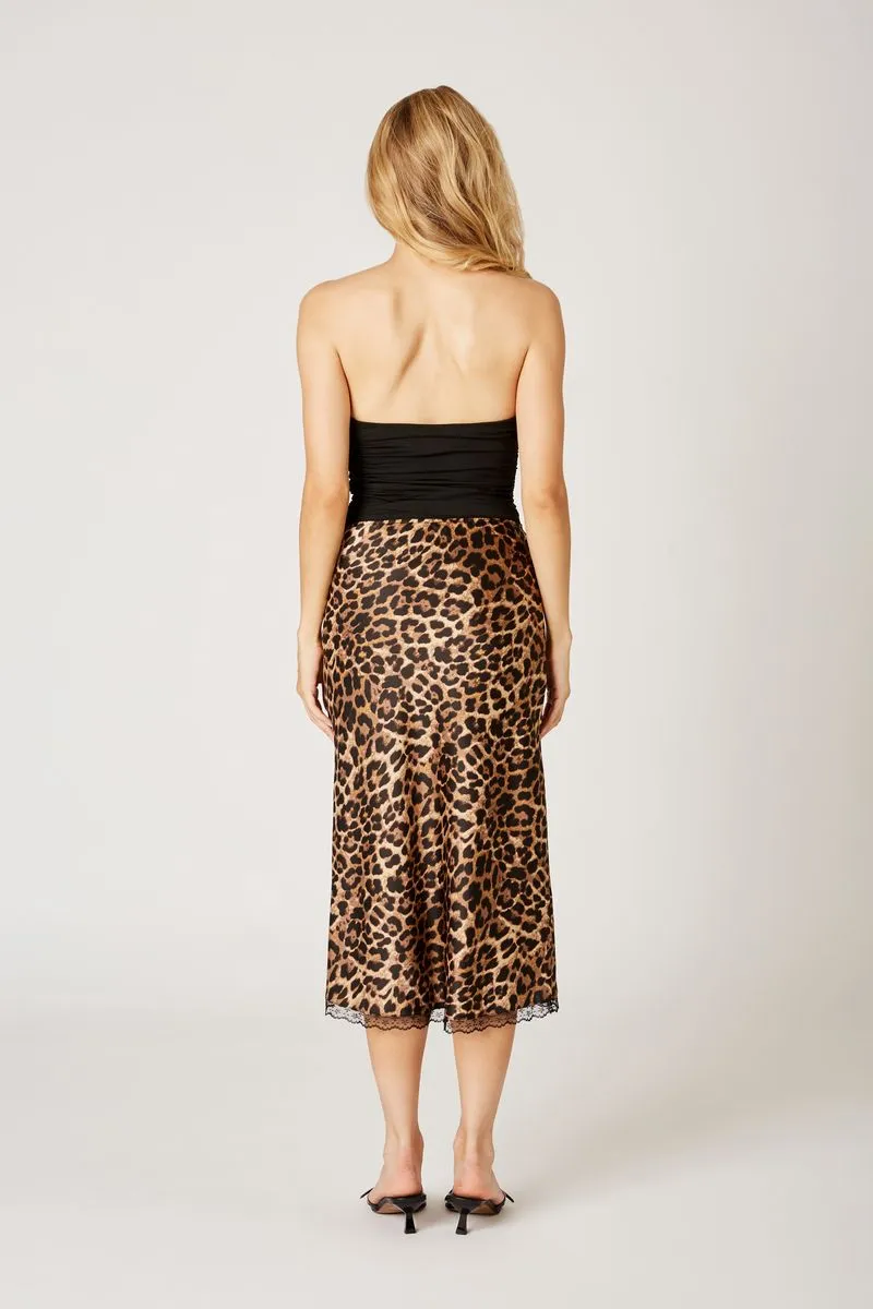 Leopard Midi Skirt