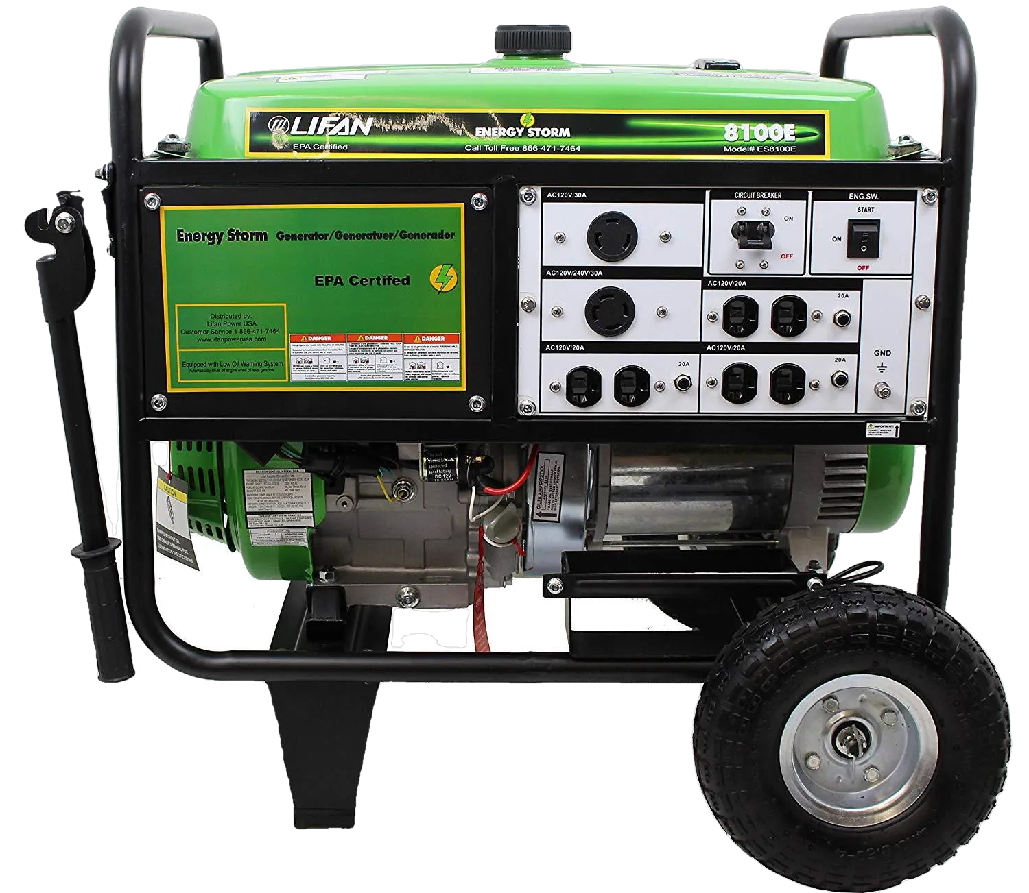 Lifan ES8100E Energy Storm 7500W/8100W Electric Start Generator New