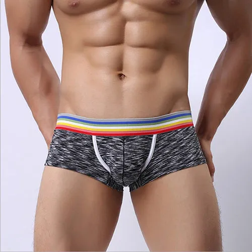 LOBEIOK new sexy men's Boxer Shorts underpants men Boxers home sexy Plus Size Boxers 4 color L XL XXL XXXL male underwear