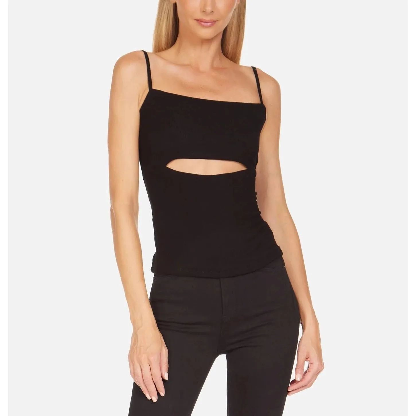 Lonza Spaghetti Cut Out Top - Black.