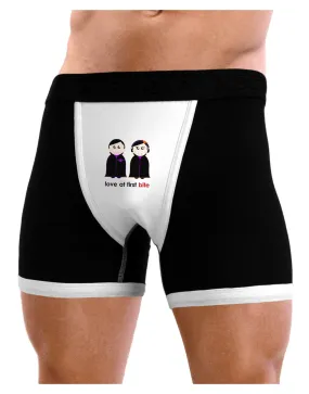 Love at First Bite Vampire Couple Halloween Mens Boxer Brief Underwear