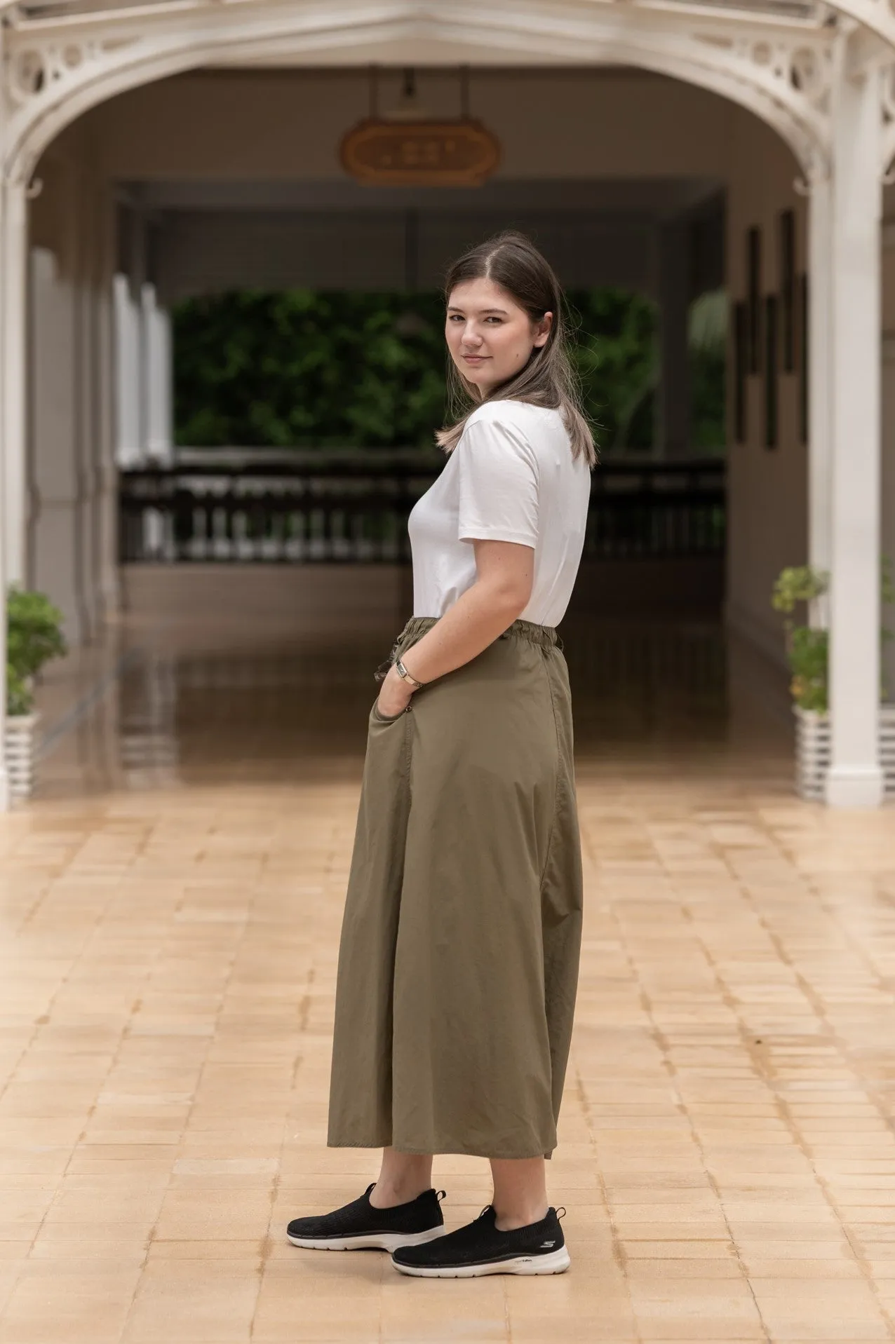 Macabi Slim Skirt - Bark