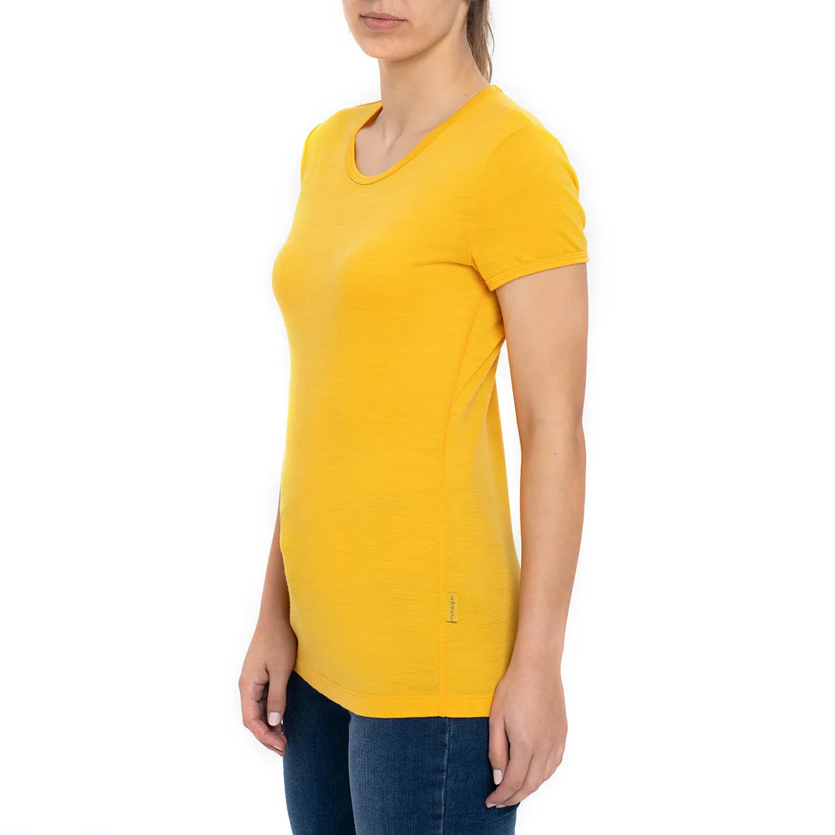 MENIQUE 100% Merino Wool Womens Shirt Power Mango