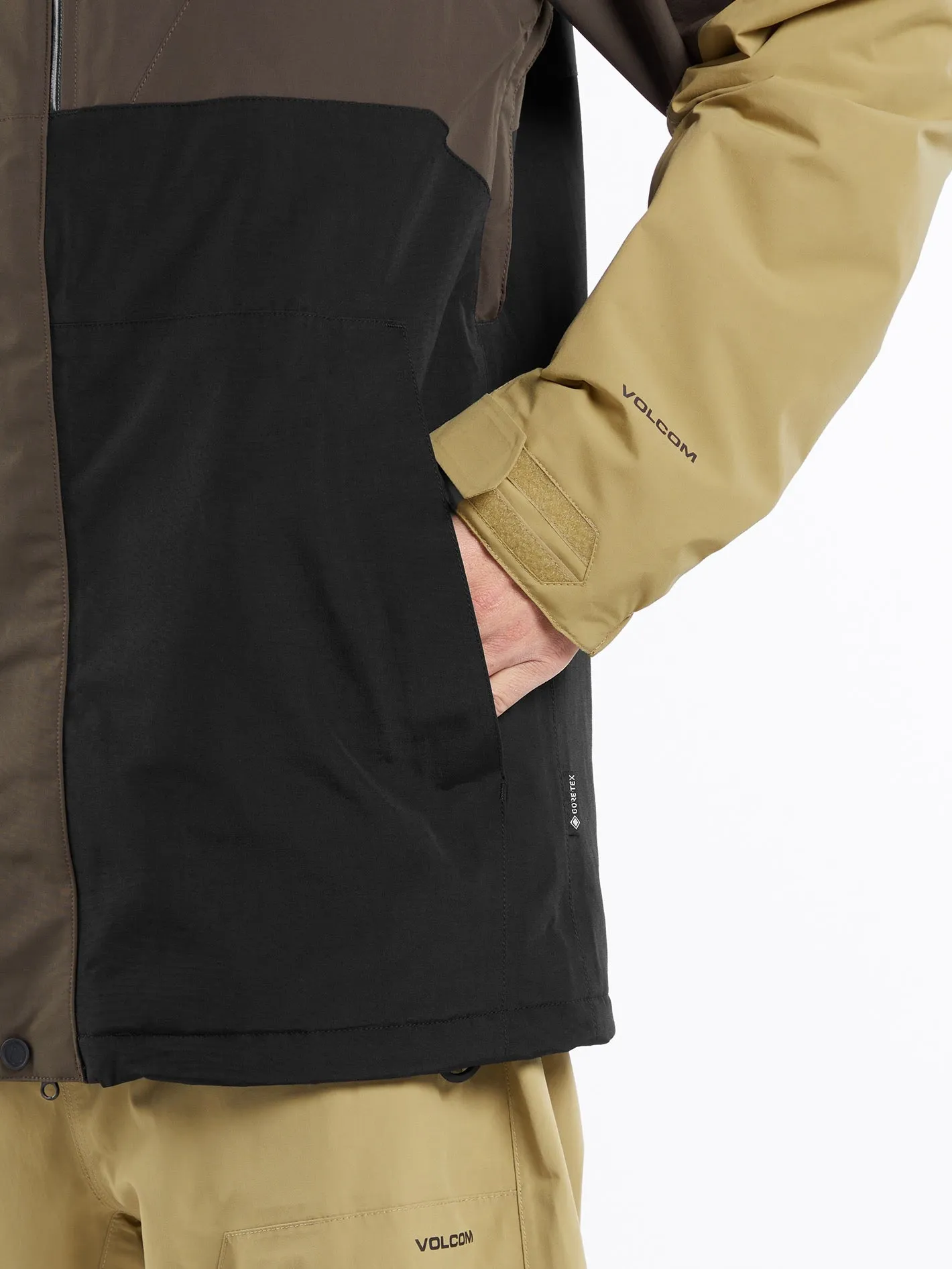 Mens L Insulated Gore-Tex Jacket - Brown