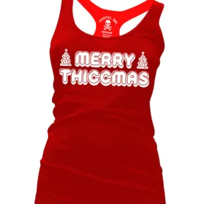 Merry Thiccmas Women's Racer Back Tank Top