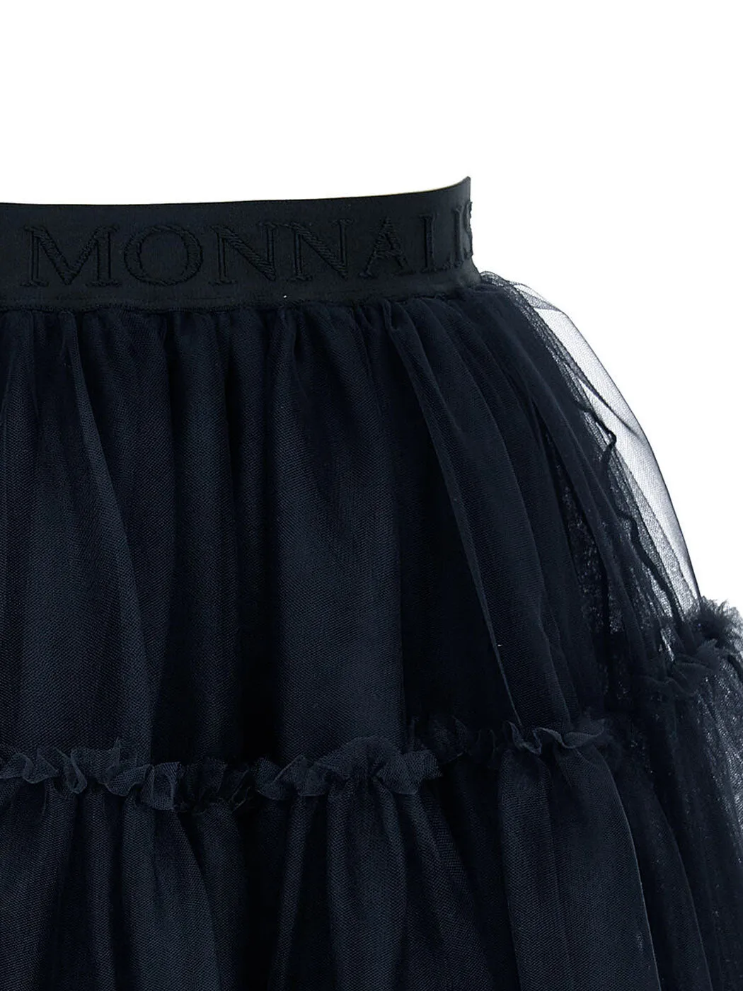 Monnalisa blue-black tulle skirt for girl