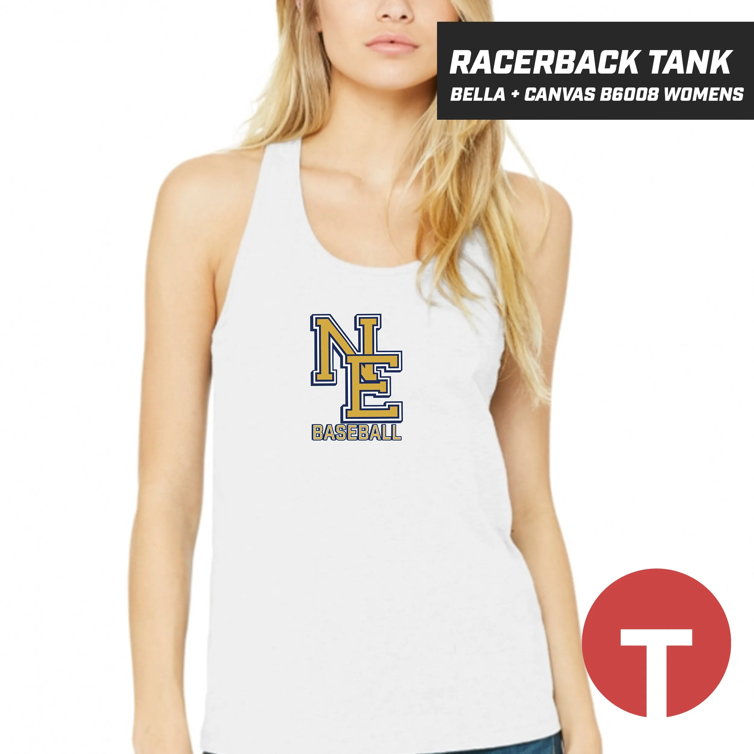 New Egypt Baseball - Bella   Canvas B6008 Women's Jersey Racerback Tank