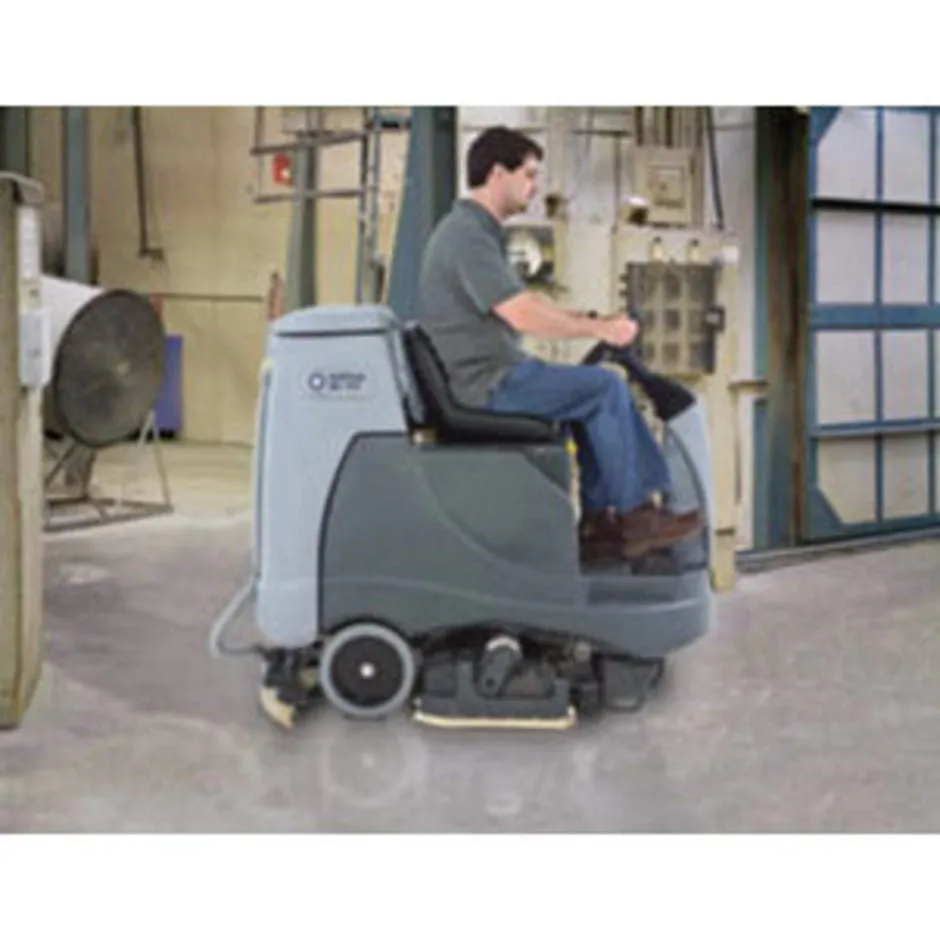 Nilfisk BR855 Battery Operated Rider Floor Scrubber Information Page