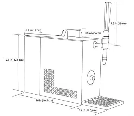 Nitro Cool Cold Brew Dispenser   5L PE Canister