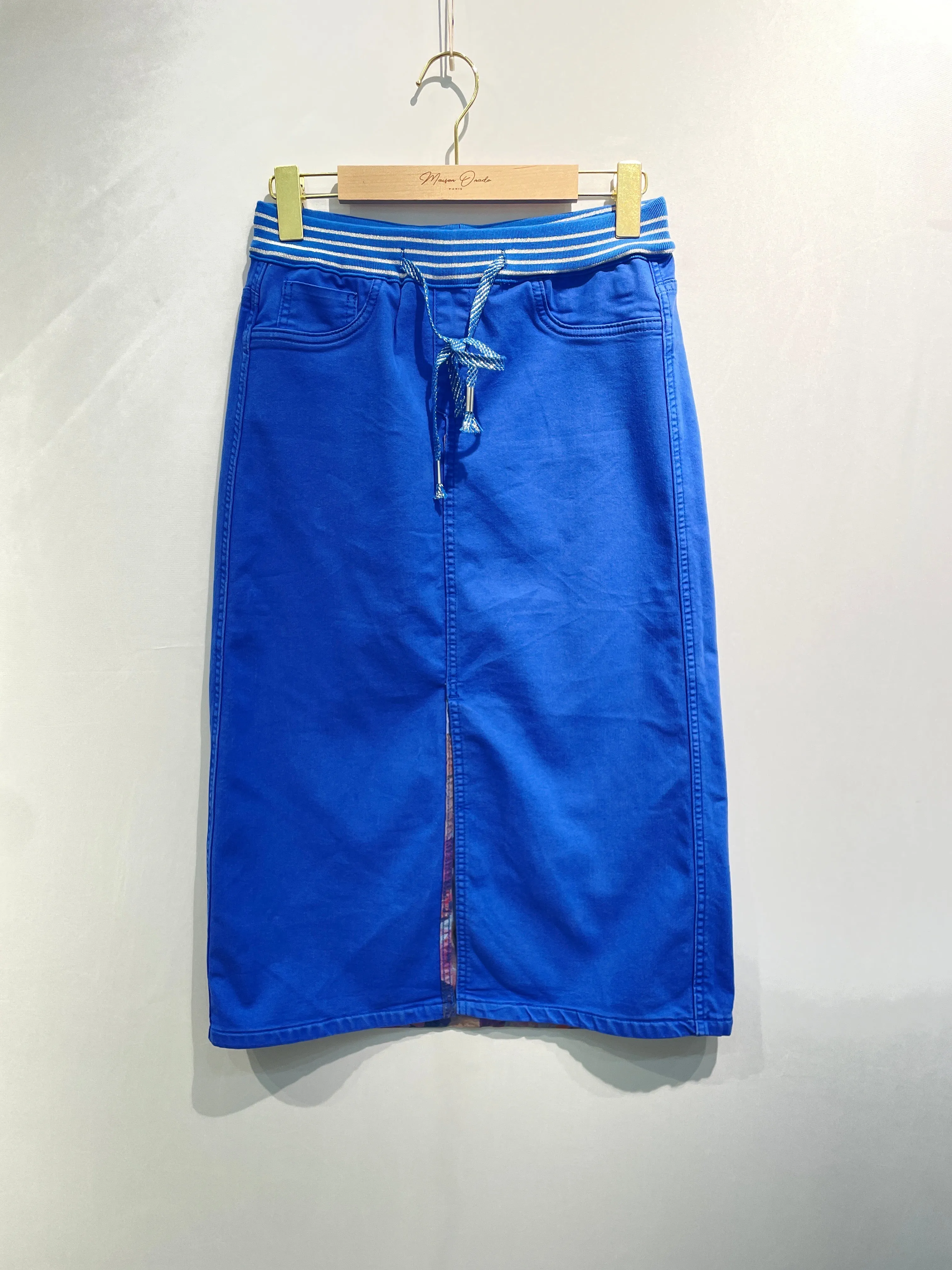 Onado Reversible Denim Skirt Charlotte Blue Azure