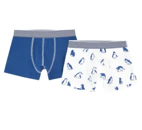 Pack of 2 Boxers Blue Penguin