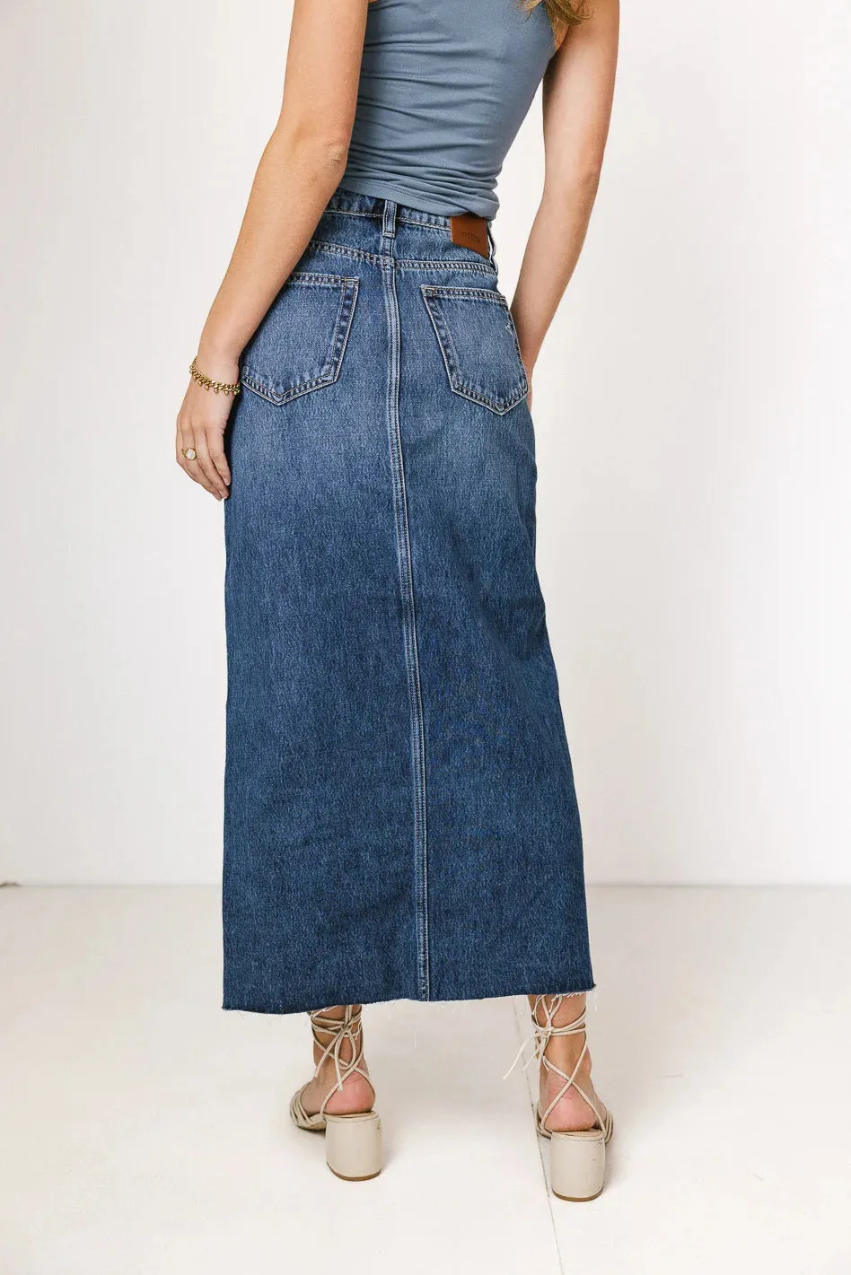 Paydrie Denim Maxi Skirt