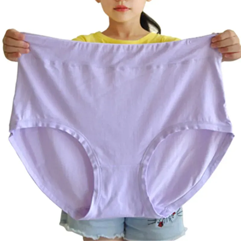 Plus Size Women Panties Fattening Extra Large Milk Silk Triangle Underpants Head Female Mother Middle Aged Underwear 150kg