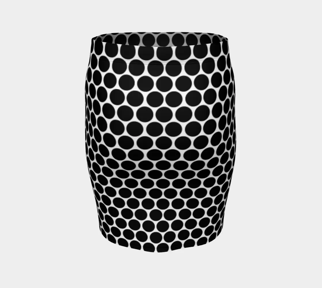 Polkaddot Fitted Skirt