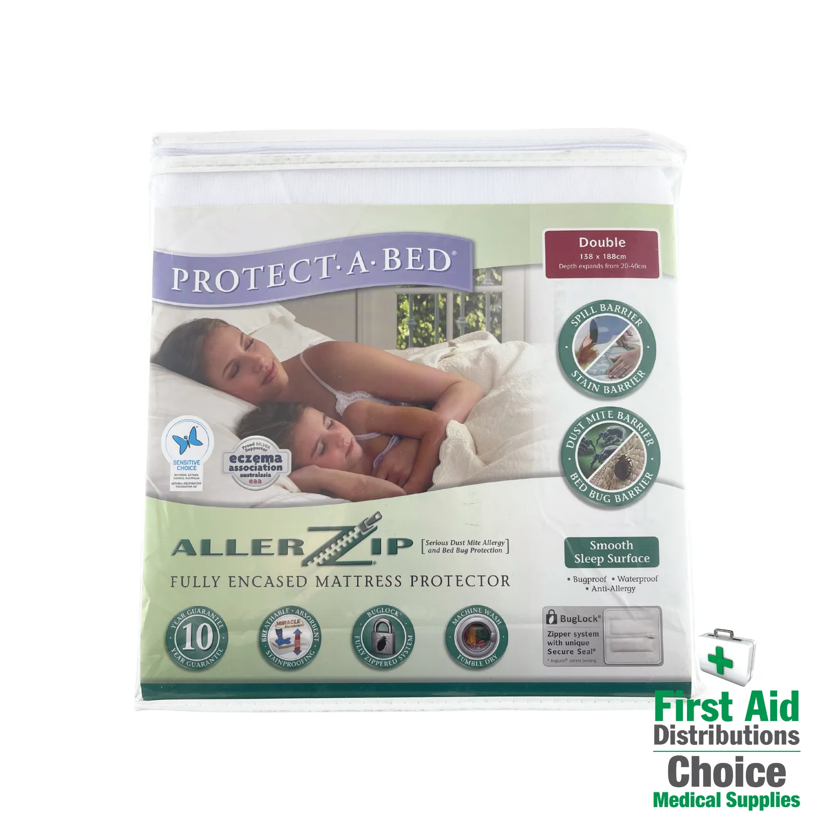 Protect-A-Bed Allerzip Fully Encased Mattress Protector (1)