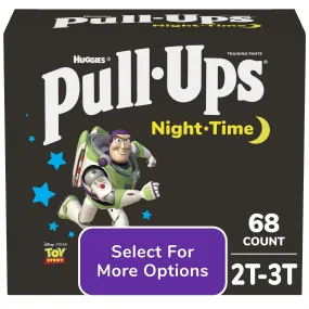 Pull-Ups Boys' Night-Time Training Pants, 2T-3T, 68 Ct