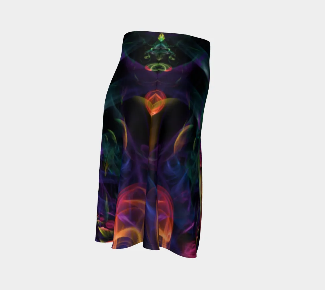 RAINBOW SMOKE FLARE SKIRT