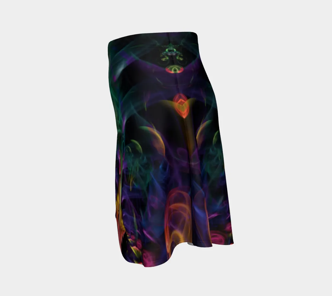 RAINBOW SMOKE FLARE SKIRT