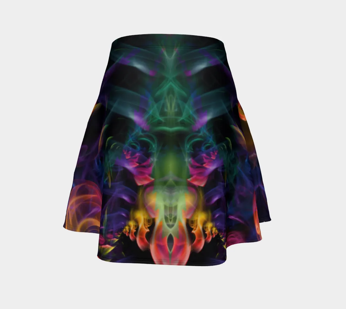 RAINBOW SMOKE FLARE SKIRT