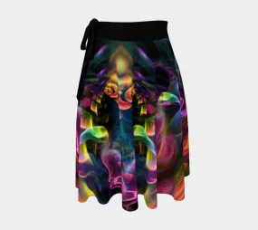 RAINBOW SMOKE WRAP SKIRT