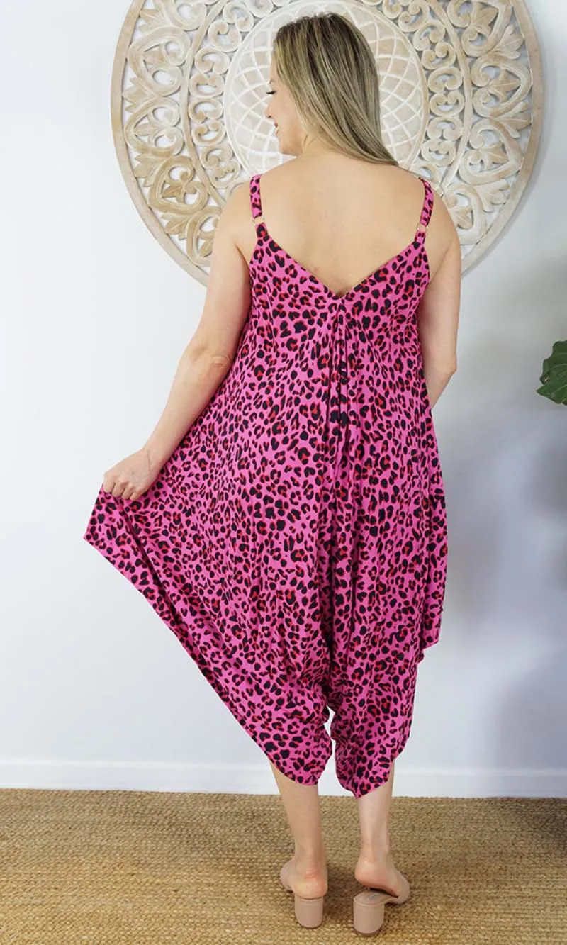 Rayon Clown Jumpsuit Bright Safari, More Colours