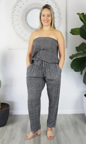 Rayon Jumpsuit Long Bandeau Nautica, More Colours