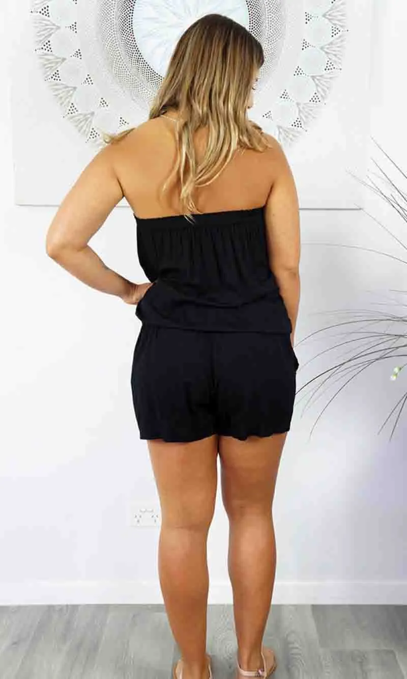 Rayon Jumpsuit Short Plain, More Colours