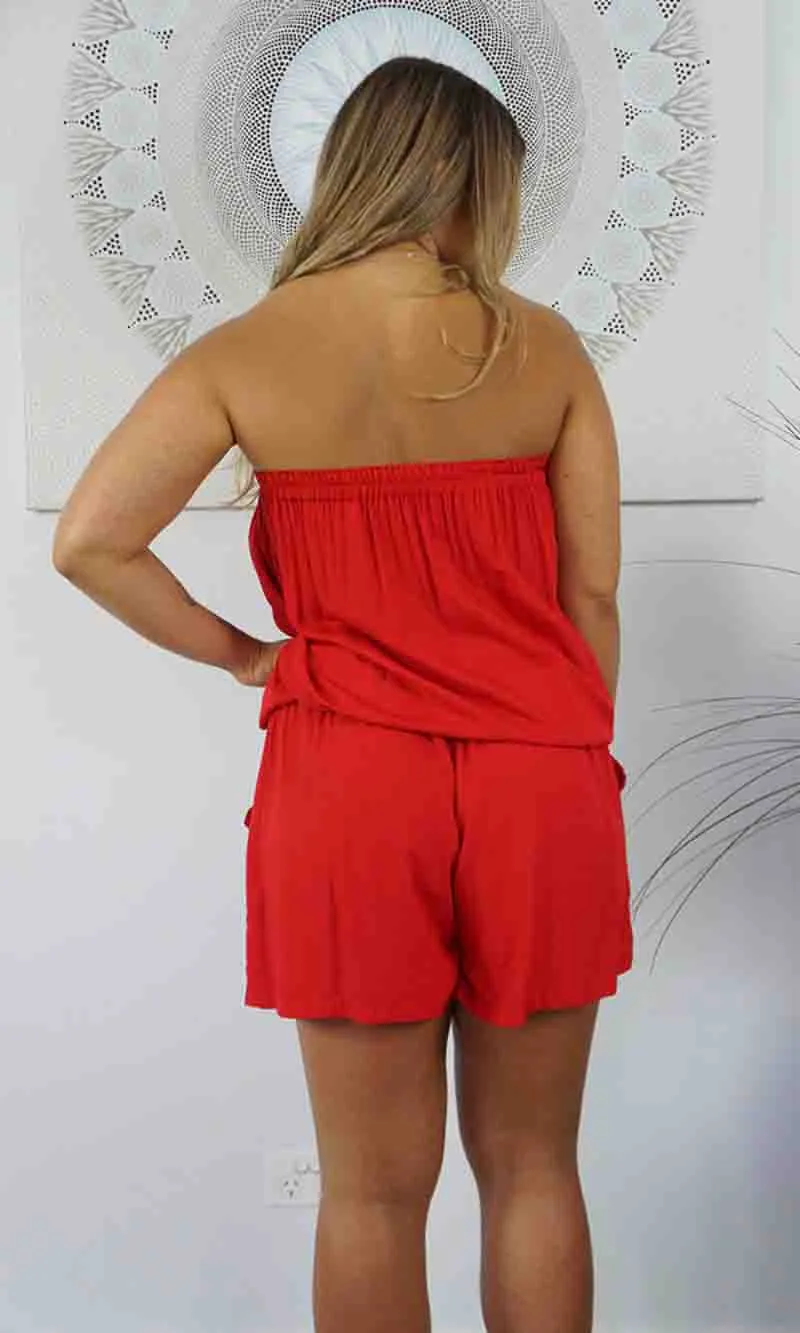 Rayon Jumpsuit Short Plain, More Colours