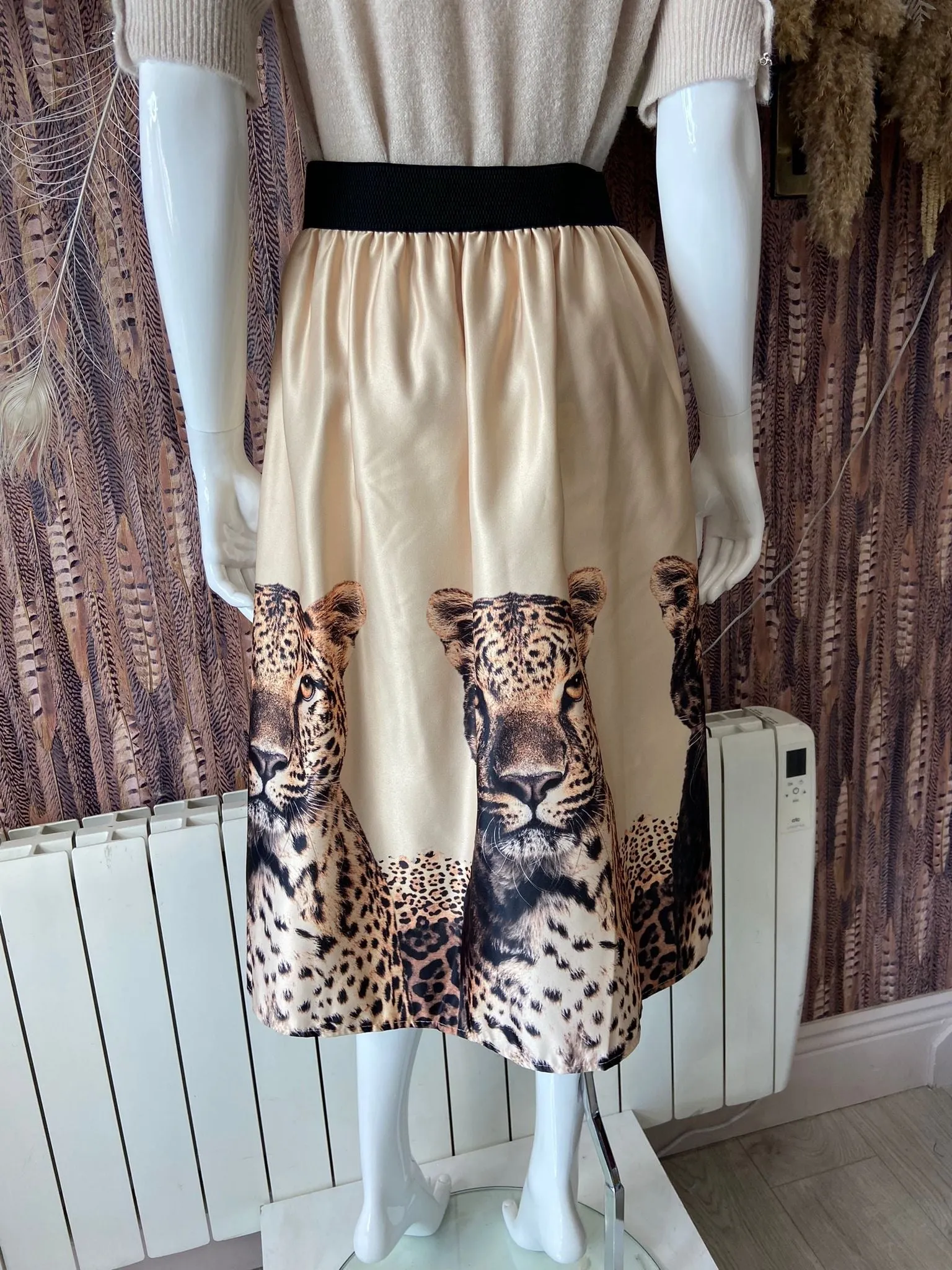 Regina Leopard Skirt