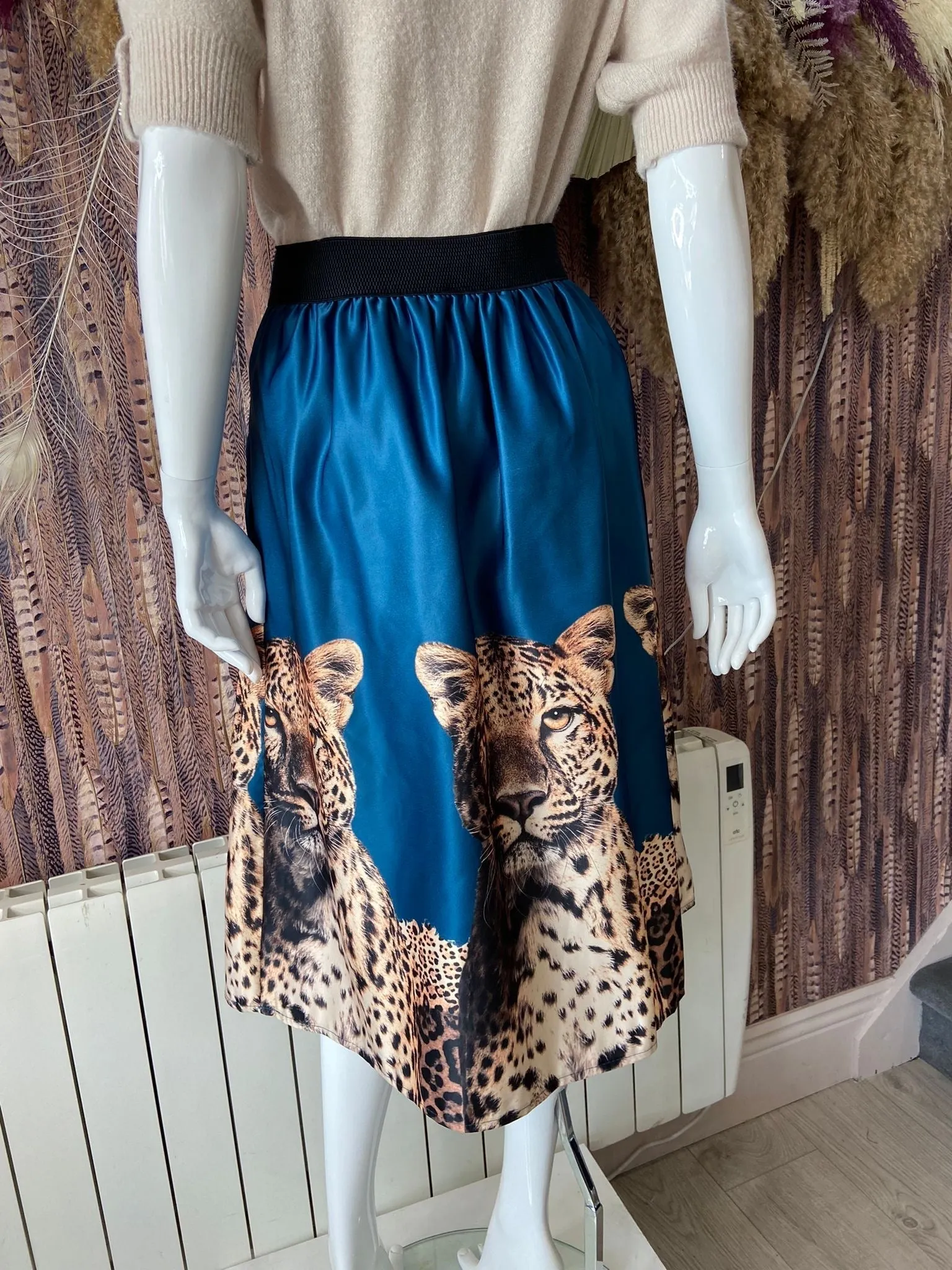 Regina Leopard Skirt