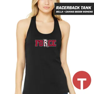 Relentless Force - LOGO 3 - Bella   Canvas B6008 Women's Jersey Racerback Tank