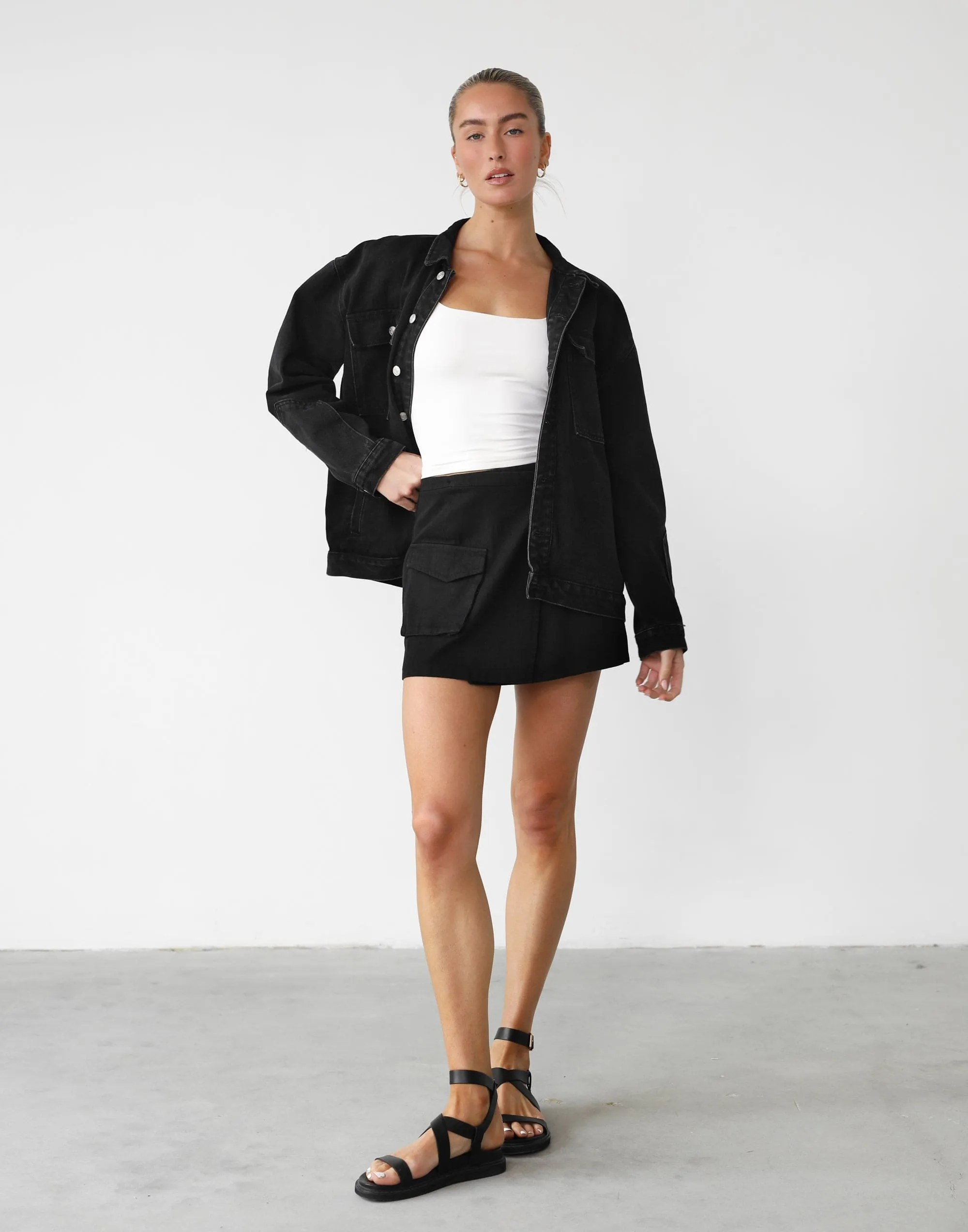 Scottie Mini Skirt (Black)