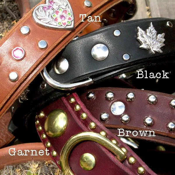 Sierra Leather Dog Collar