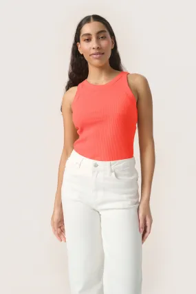 Simone Tank Top - Hot Coral